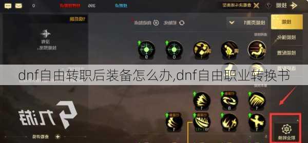 dnf自由转职后装备怎么办,dnf自由职业转换书