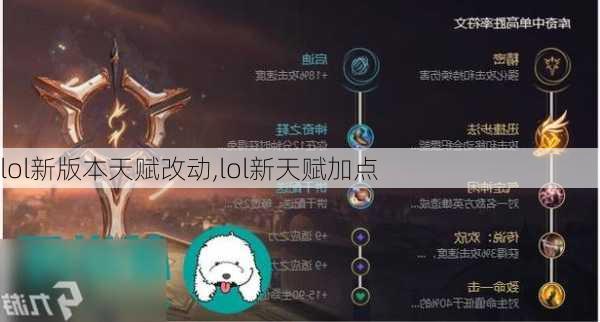 lol新版本天赋改动,lol新天赋加点