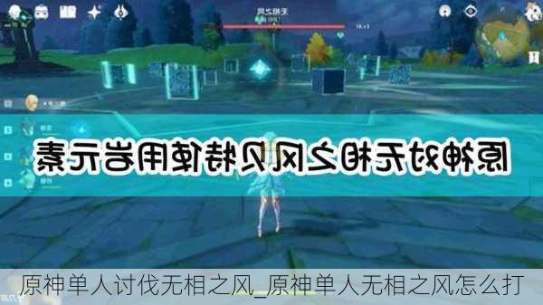 原神单人讨伐无相之风_原神单人无相之风怎么打