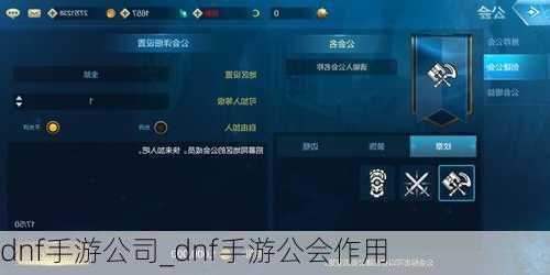 dnf手游公司_dnf手游公会作用