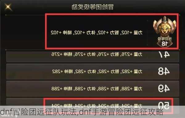 dnf冒险团远征队玩法,dnf手游冒险团远征攻略