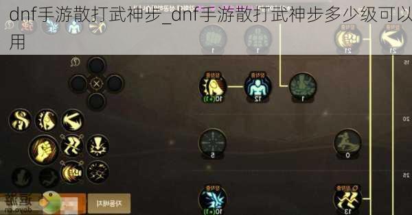 dnf手游散打武神步_dnf手游散打武神步多少级可以用