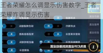 王者荣耀怎么调显示伤害数字_王者荣耀咋调显示伤害