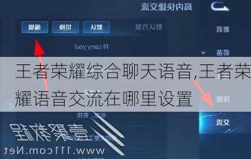 王者荣耀综合聊天语音,王者荣耀语音交流在哪里设置