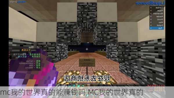 mc我的世界真的能赚钱吗,MC我的世界真的