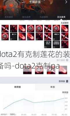 dota2有克制莲花的装备吗-dota2克制pa