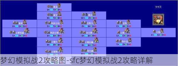 梦幻模拟战2攻略图-sfc梦幻模拟战2攻略详解