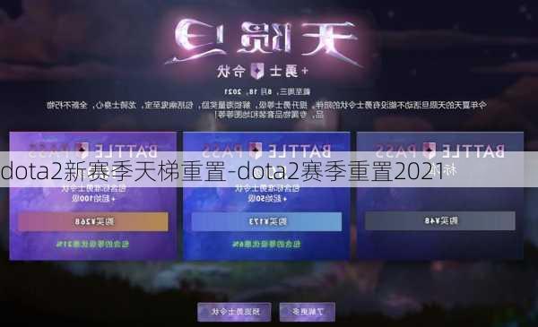 dota2新赛季天梯重置-dota2赛季重置2021