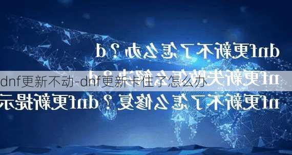 dnf更新不动-dnf更新卡住了怎么办