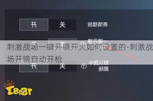 刺激战场一键开镜开火如何设置的-刺激战场开镜自动开枪