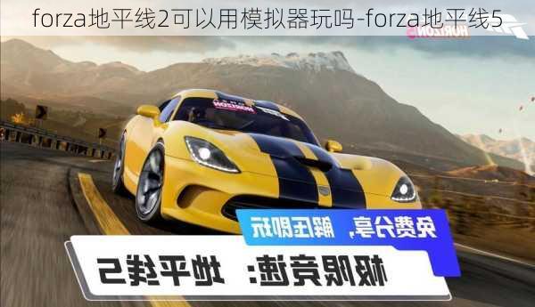 forza地平线2可以用模拟器玩吗-forza地平线5