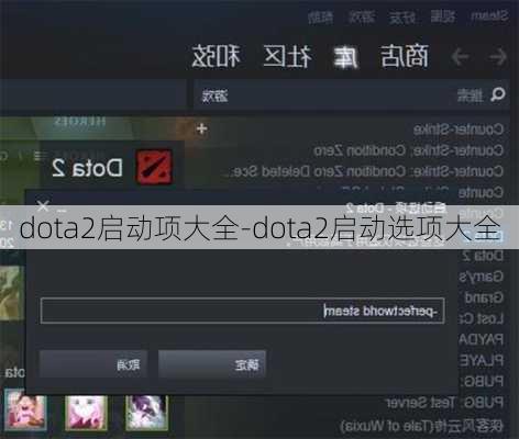 dota2启动项大全-dota2启动选项大全