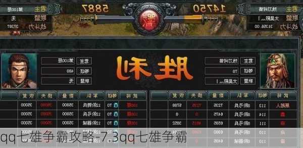 qq七雄争霸攻略-7.3qq七雄争霸