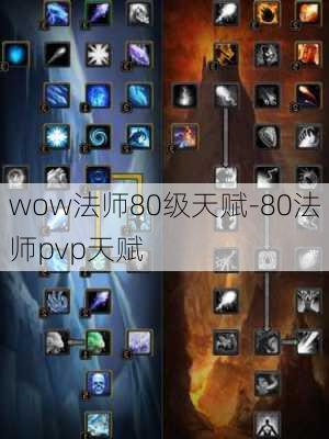 wow法师80级天赋-80法师pvp天赋