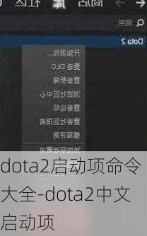 dota2启动项命令大全-dota2中文启动项