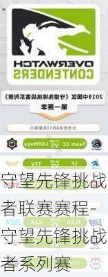 守望先锋挑战者联赛赛程-守望先锋挑战者系列赛